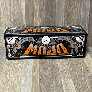 Nike Mojo Golf Balls in Black and Orange Box